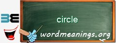 WordMeaning blackboard for circle
